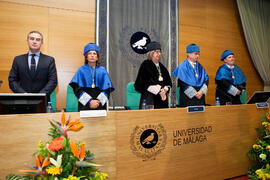 Investidura como Doctor "Honoris Causa" de D. Antonio García-Bellido por la Facultad de Ciencias de la Universidad de Málaga. Rectorado. Marzo de 2015