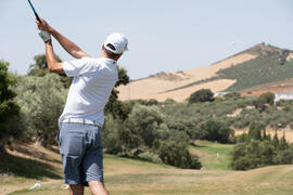 Jugador de la Universidad de Navarra. Campeonato Europeo de Golf Universitario. Antequera. Junio de 2019