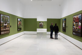 Exposición "Aguatintas por Seguiriyas", de Eugenio Chicano. Palacio Episcopal de Málaga. Enero de 2019