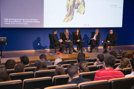 Mesa redonda. Inauguración del curso 2018-2019 de la Escuela Técnica Superior de Arquitectura de la Universidad de Málaga. Paraninfo. Octubre de 2018