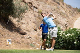 Jugador de la Universidad de Stirling. Campeonato Europeo de Golf Universitario. Antequera. Junio de 2019