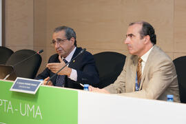 Presentación del programa de intercambio de emprendedores en el Encuentro de rectores de Brasil, Portugal y España. Edificio The Green Ray. Octubre de 2015