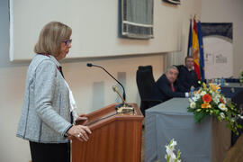 Homenaje a los jubilados y al personal que cumple 25 años de servicio en la Universidad de Málaga. Paraninfo. Octubre de 2012