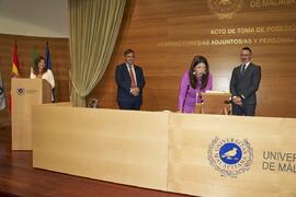 Toma de posesión de Inmaculada Azqueta Conde como nueva Directora del Gabinete del Rector de la Universidad de Málaga. Edificio del Rectorado. Abril de 2024