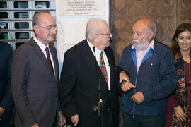 Inauguración de la placa conmemorativa de la Casa Natal de Eugenio Chicano. Málaga. Octubre de 2017