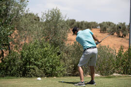 Jugada en el Campeonato Europeo de Golf Universitario. Antequera. Junio de 2019