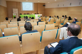 Presentación del programa de intercambio de emprendedores en el Encuentro de rectores de Brasil, Portugal y España. Edificio The Green Ray. Octubre de 2015