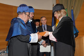 Investidura como Doctor "Honoris Causa" de D. Antonio García-Bellido por la Facultad de Ciencias de la Universidad de Málaga. Rectorado. Marzo de 2015