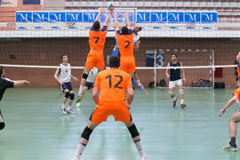 Partido masculino Universidad de Málaga - Universidad de Vigo. Campeonato de España Universitario de Voleibol. Complejo Polideportivo Universitario. Abril de 2018