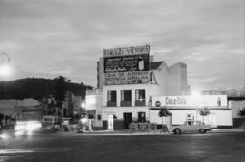 Málaga. Fuente Olletas. Anuncio de Diana. Octubre de 1963