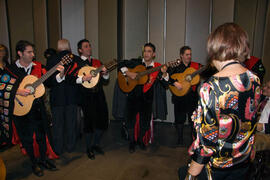 Cena de gala con motivo al homenaje para los jubilados y personal que cumple 25 años de servicio en la Universidad de Málaga. Hotel Barceló. Febrero de 2009