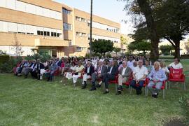 Asisntentes al acto homenaje al personal jubilado de la Facultad de Ciencias Económicas y Empresariales. Campus de El Ejido. Septiembre de 2022