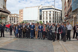 Inauguración de la exposición "UMA 40 años compartiendo futuro" en Calle Larios. Octubre de 2012