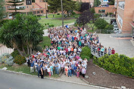 Foto de grupo. Facultad de Ciencias Económicas y Empresariales. Campus de El Ejido. Mayo de 2015