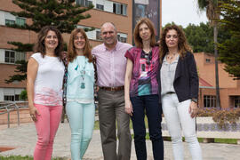 Foto de grupo. Facultad de Ciencias Económicas y Empresariales. Campus de El Ejido. Mayo de 2015