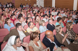 Homenaje a D. Nicolás Castellanos, Presidente de la Asociación Hombres Nuevos. Rectorado de la Universidad de Málaga. Junio de 2006