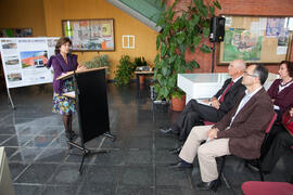 Inauguración de la exposición "40 años de la Biblioteca". Biblioteca General. Abril de 2013