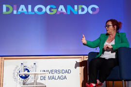 "Dialogando" con Clara Grima. Escuela de Ingenierías Industriales de la Universidad de Málaga. Mayo de 2024
