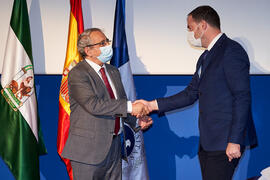 Toma de posesión de Matías Mudarra Martínez como nuevo profesor titular del Área de Geodinámica Externa de la Universidad de Málaga. Paraninfo. Diciembre de 2021