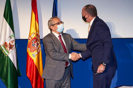 Toma de posesión de Leonardo Franco como nuevo catedrático del Área de Ciencia de la Computación e Inteligencia Artificial de la Universidad de Málaga. Paraninfo. Diciembre de 2021