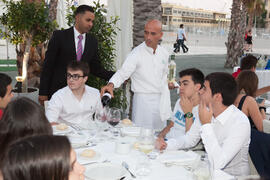Cena de gala en el restaurante El Palmeral. Olimpiada Española de Economía, Fase Nacional. Puerto de Málaga Muelle 2 El Palmeral de las Sorpresas. Junio de 2015