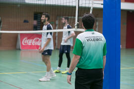 Partido UCAM - Universidad de Almería. Campeonato de España Universitario de Voleibol. Complejo Polideportivo Universitario. Abril de 2018