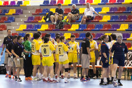 Partido Japón - República Checa. Categoría femenina. Campeonato del Mundo Universitario de Balonmano. Antequera. Julio de 2016