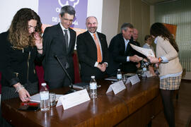 Entrega de premio de la XI Olimpiada de Economía. Facultad de Ciencias Económicas y Empresariales. Febrero de 2019