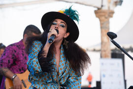 Concierto de Julia Martín. Festival solidario en los Baños del Carmen. Cursos de Verano de la Universidad de Málaga. Málaga. Julio de 2019