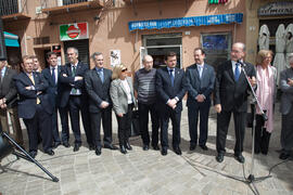 Inauguración de la plazuela "Jesús Castellanos" en el centro histórico de Málaga. Marzo de 2013