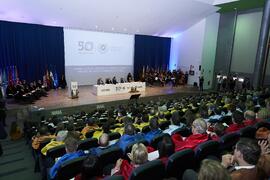 Interpretación del Coro Universidad de Málaga y la orquesta Málaga Camerata. Solemne Acto de Apertura del Curso Académico 2022/2023 de las Universidades Andaluzas. Escuela Técnica Superior de Ingeniería Informática y Telecomunicaciones. Septiembre de 2022