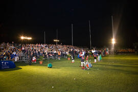 Actuación del trío humorístico. Inauguración del Campeonato Mundial Universitario de Golf. Antequera Golf. Junio de 2010