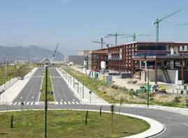 Obras de la ampliación del Campus de Teatinos. Marzo de 2008