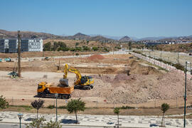 Obras de la nueva Facultad de Turismo. Campus de Teatinos. Junio de 2021