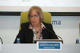Adelaida de la Calle. Ceremonia de apertura del X Pleno del Consejo Universitario Iberoamericano (CUIB) de la Universidad de Málaga. Rectorado. Marzo de 2012