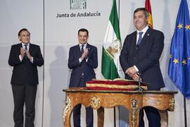 Toma de posesión de D. Teodomiro López Navarrete como Rector de la Universidad de Málaga. Palacio de San Telmo, Sevilla. Febrero de 2024