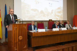 Eugenio José Luque en el acto conmemorativo del 50 Aniversario de la Facultad de Económicas. Facultad de Ciencias Económicas y Empresariales. Octubre de 2015