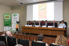 Mesa presidencial. Entrega de premios de la XI Olimpiada de Economía. Facultad de Ciencias Económicas y Empresariales. Febrero de 2019
