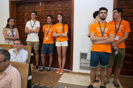 Asistentes. Entrega de premios en el Paraninfo de la Universidad de Málaga. Olimpiada Española de Economía, Fase Nacional. Junio de 2015