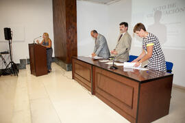 Intervención de Gema Zarzuela. Graduación de los alumnos del CIE de la Universidad de Málaga. Centro Internacional de Español. Julio de 2014