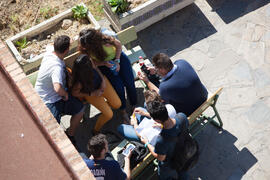 Ambiente en la facultad de Ciencias Económicas y Empresariales. Campus de El Ejido. Mayo de 2015