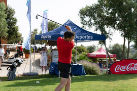 Jugador de la Universidad de Stirling. Campeonato Europeo de Golf Universitario en Antequera Golf. Antequera. Junio de 2019