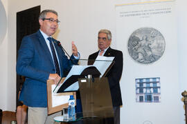 Entrega del título Socio de Honor. 230º Aniversario de la Sociedad Económica Amigos del País. Plaza de la Constitución. Septiembre de 2019