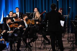 Concierto de Bandas Sonoras de la 30 edición de Fancine de la Universidad de Málaga. Auditorio de la Escuela Técnica de Ingeniería de Telecomunicaciones e Informática. Noviembre de 2020