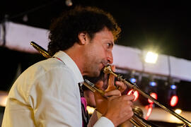 Concierto de Free Soul Band. Festival solidario en los Baños del Carmen. Cursos de Verano de la Universidad de Málaga. Málaga. Julio de 2019