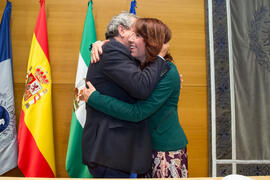 Toma de Posesión de María Isabel Romero Ruiz como nueva profesora titular del Departamento de Filología, Inglesa, Francesa y Alemana de la Universidad de Málaga. Edificio del Rectorado. Febrero de 2018