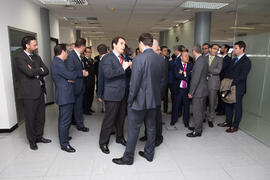 Visita de José Antonio Nieto, Secretario de Estado de Seguridad, a Aeorum. Edificio de Institutos Universitarios. Febrero de 2017