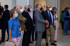 Inauguración de la exposición "Eugenio Chicano Siempre". Museo de Málaga. Mayo de 2021