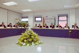 Reunión del Consejo Social de la Universidad de Málaga en el Parque Tecnológico de Andalucía. Marzo de 2001
