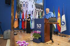 Javier Laserna. Apertura del Curso Académico 2023/2024 de la Universidad de Málaga. Paraninfo. Septiembre de 2023